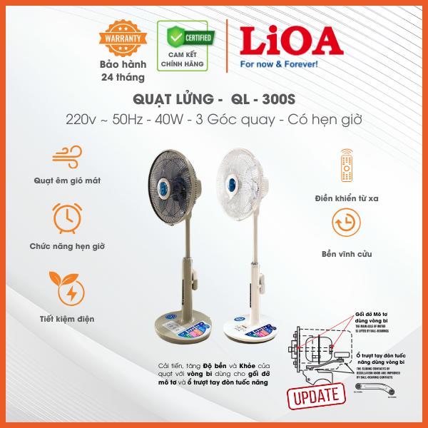 Quạt Lửng LiOA Có Điều Khiển Từ Xa Remote Và Hẹn Giờ, Đẹp, Nhiều Gió, Êm, Tiết Kiệm Điện, Bền, Bảo Hành 2 Năm